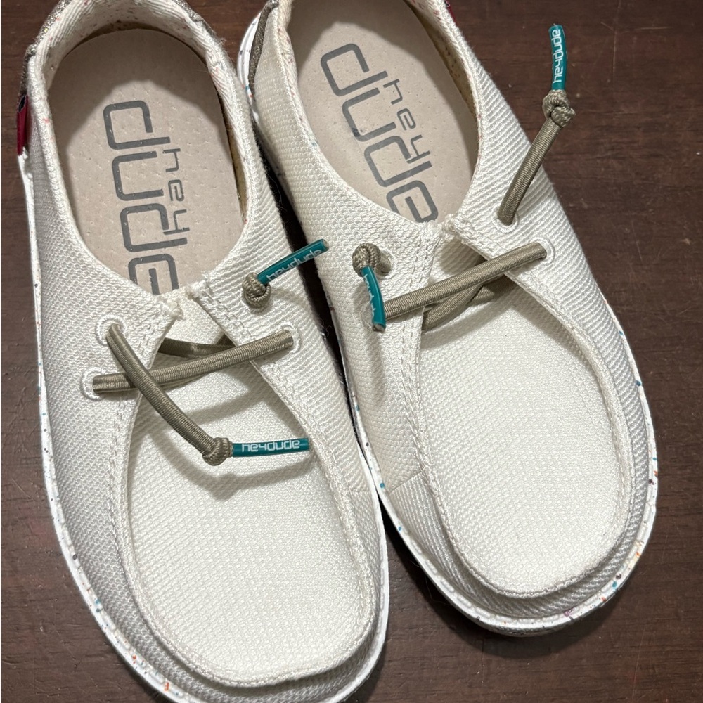 Hey Dude Kids Cream Shoes